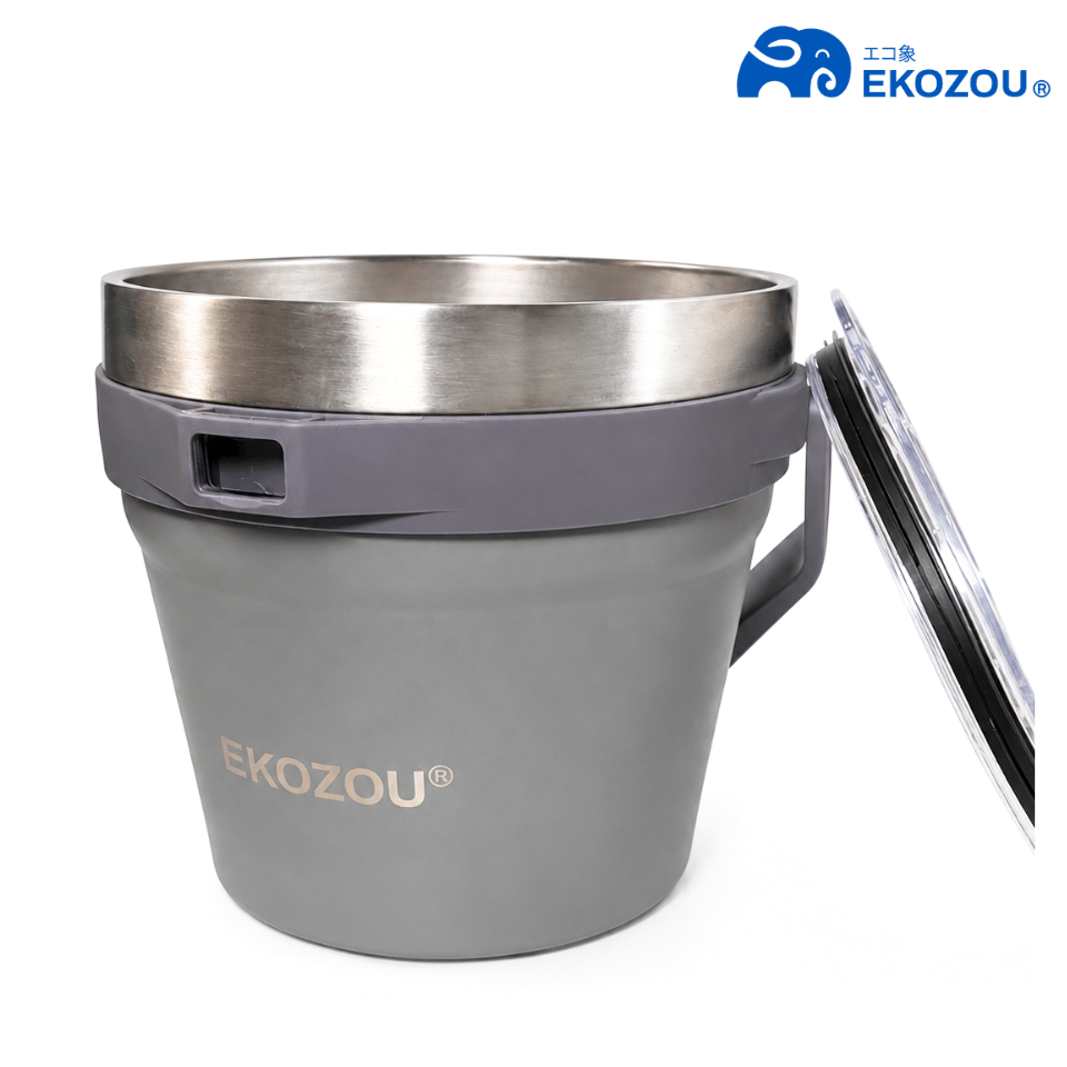 ถังน้ำแข็งเก็บความเย็น EKOZOU EKO WILDER 7 ลิตร สี MOON GRAY_2